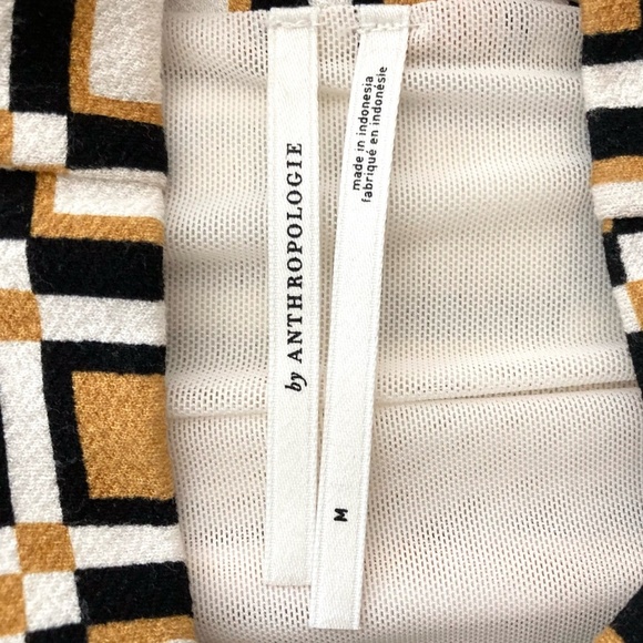 ANTHROPOLOGIE Maya Geometric Print Ruched Cowl Neck Sleeveless Sheath Dress - Picture 6 of 14